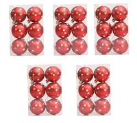 Juego de adornos para árbol de Navidad, colección navideña, esfera de Navidad, patrón artístico, decoración de árbol de esfera