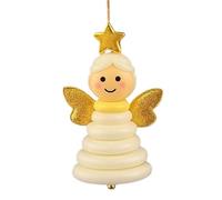 Juego de adornos para decoración de muñeco de nieve, divertido de Navidad con botones para manualidades, juego con snowman/santa/ángel, DIY Christmas Button Ornament Making Set, Tree Hanging