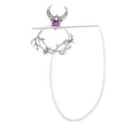 Juego de adornos únicos de horquilla de bruja, elegante palo para el pelo con bruja mágica inspirada para reuniones