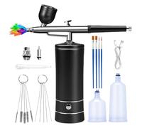 Juego De Aerógrafo Inalámbrico,Aerografo Con Compresor,Juego De Aerógrafo De Mano Recargable,Kit De Aerógrafo Inalámbrico Para Maquillaje,Decoración De Uñas,Decoración De Pasteles,Recargable