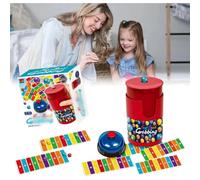 Juego de agarre rápido de cuentas, juego de bingo de color a juego, juegos de bingo de color de agarre rápido de cuentas, entrenamiento de coordinación ojo-mano, 90 cuentas y 6 tarjetas de código, (1)