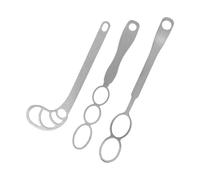Juego de agitador de mantequilla de nueces de acero inoxidable | 3 piezas de acero 304 herramientas de mezcla de cocina con agujeros de extremo de mango, varios tamaños para hornear crema y