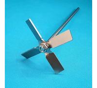 Juego de agitador de paletas de cuatro hojas de acero inoxidable 304: paleta mezcladora versátil for vasos y recipientes con varillas agitadoras(8cm blade with rod)