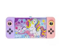 Juego de Agua con Anillas para Niños, Consola Acuática Animales Marinos Y Unicornios, Delfines, Tiburones, Ballenas, Medusas, 17x8cm, Juguete Educativo de Coordinación Mano-Ojo (Unicornio Cabello 5)