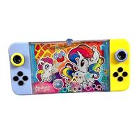 Juego de Agua con Anillas para Niños, Consola Acuática Animales Marinos Y Unicornios, Delfines, Tiburones, Ballenas, Medusas, 17x8cm, Juguete Educativo de Coordinación Mano-Ojo (Unicornio Cabello 6)