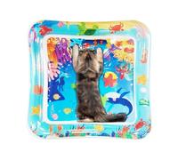 Juego de Agua para Gatos con Flotante,Juguetes Interactivos Temática Marina | Tapete de Juego Acuático para Gatos de Interior,para Cachorro Perro Gato Raza Pequeña Mediana Grande Hogar Viaje Diario