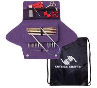 Juego de agujas circulares intercambiables addi Click Grab N Go de 5 pulgadas con puntas de cohete (EE. UU.: 4, 5, 6, 7, 8, 9, 10 y 11) y puntas