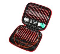 Juego de Agujas Circulares Intercambiables para Tejer, Kit Profesional de Ganchillo con Agujas de Varios Tama?os