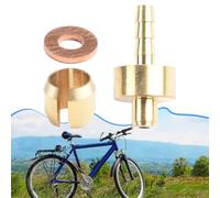 Juego de agujas de aceite de cobre y espaciador para freno de bicicleta para HOPE TECH3 V4 E4 X2 Sistema de freno de disco hidráulico, piezas de repuesto, tono dorado, 4 pares
