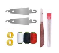 Juego De Agujas De Acero De Ojo Grande,Hilo Resistente Al Óxido - Juego De Herramientas De Costura - Para Bordado De Cuentas Tapicería Acolchado Punto De Ganchillo Creación De Joyas