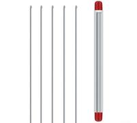 Juego de agujas de cebo de alta resistencia, 5 piezas de acero inoxidable para lombrices de tierra, aparejos esenciales de pesca de carpa para una penetración suave, herramienta de cebo de pescado