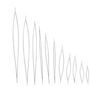 Juego de agujas de cuentas de punta dividida para hacer joyas, herramientas prácticas de alambre de acero de alto carbono, suministros de abalorios, agujas profesionales de manualidades de joyería