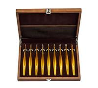 Juego de agujas de ganchillo de alúmina desmontables, mango corto de madera para un agarre cómodo, varios tamaños incluidos con estuche de almacenamiento