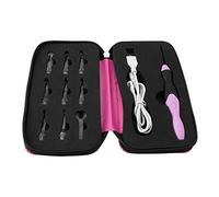 Juego de Agujas de Ganchillo LED, Juego de Agujas de Ganchillo con Luz LED 9 en 1 con Estuche con Cremallera de Viaje, Agujas de Tejer Recargables por USB, Herramientas de
