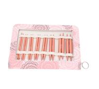 Juego de agujas de tejer circulares, caja de agujas de ganchillo artesanales intercambiables de óxido de aluminio, entusiasta del tejedor