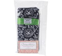 Juego de agujas de tejer de bamb de doble punta con cinta verde CHIAOGOO de 6 pulgadas