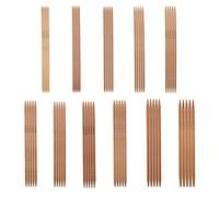 Juego de Agujas de Tejer de Doble Punta, 55 Piezas, 11 Tamaños 2,0-5,0mm, 13cm Longitud