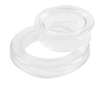 Juego de agujeros de silicona para sombrilla para anillo y tapa para mesa de patio, kit de cubierta suave transparente para reducir el balanceo y los arañazos, se adapta a agujeros de 2 pulgadas en