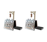 Juego de Ahorcado Cowboy Magnético, Juego de Palabras en 3D Impreso para Misterios y Adivinanzas, Accesorios de Viaje para Adultos, Familia, Niños, Amigos, Fiesta, Regalos - Pack de 2