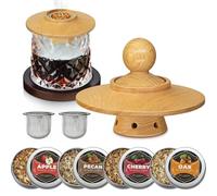 Juego de ahumadores de whisky, juego de cócteles, 4 sabores de madera, regalos de whisky para hombres, padre y marido