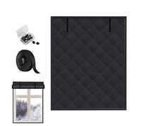 Juego de aislamiento - 3 capas de burlete para puerta, lámina aislante para el invierno, para dormitorio, salón, oficina, sótano, garaje, apartamento