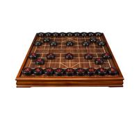 Juego de ajedrez Chino con Piezas de Madera Maciza, Xiangqi portátil for 2 Jugadores, Juegos de Mesa de Estrategia(Purple Sandalwood)