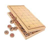 Juego de ajedrez Chino Xiangqi con Tablero Plegable, Juego de Mesa de Estrategia educativa clásica for 2 Jugadores.(4.8cm/1.9")