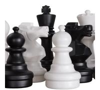 Juego de ajedrez de jardín XXL, diseño Staunton, altura real de 30-94 cm, súper detalles, para interior y exterior, XL, interior y exterior (rey de 30 cm)