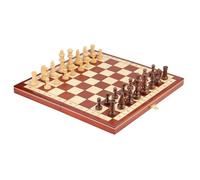 Juego de ajedrez de Madera Plegable y portátil con 32 Piezas estándar y Almacenamiento Personalizado. Regalo Ideal for Adultos y niños.(40 * 40ccm)