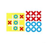 Juego de ajedrez de nueve cuadrículas para toma de decisiones estratégicas, tareas de discriminación visual, juego cooperativo y entrenamiento de flexibilidad cognitiva (10 unidades, amarillo)