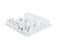 Juego de Ajedrez de Vaso de Chupito, Juego de Beber con Tablero de Juego de Vidrio