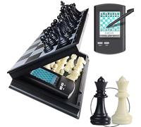 Juego De Ajedrez Electrónico, Juego De Ajedrez Magnético, Juego De Ajedrez Táctil con Pantalla LCD Grande, Juego De Ajedrez con IA For Adultos Y Niños, For Aprender Y Viajar.