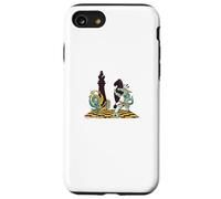 Juego de ajedrez, figuras de ajedrez, diseño de dinosaurios Carcasa para iPhone SE (2020) / 7 / 8