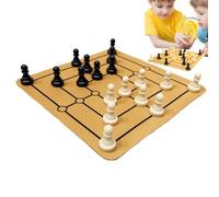 Juego De Ajedrez,Juego De Ajedrez De Madera con Piezas | Juguetes Educativos De Madera con Diseño Antigua Roma para Motricidad Fina Y Actividades Preescolares para Principiantes