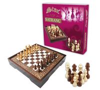 Juego De Ajedrez Lujoso De Madera Pearl VIP Con Caja De Almacenamiento, Original