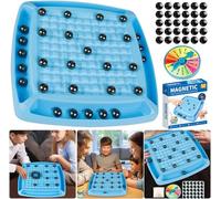 Juego de ajedrez magnético con rueda de castigo, divertido juego de mesa magnético de piedra para niños y adultos, juego de mesa educativo para fiestas familiares