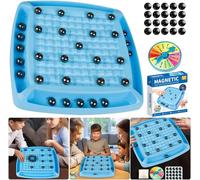 Juego de ajedrez magnético con rueda de castigo, divertido juego de mesa magnético de piedra para niños y adultos, juego de mesa educativo para fiestas familiares