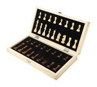 Juego de ajedrez magnético de Madera, Tablero de Viaje Plegable con Almacenamiento portátil for Principiantes y Jugadores Profesionales.(39CM)