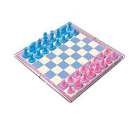 Juego de ajedrez magnético de viaje - Tablero de ajedrez plegable portátil | Portátil 1 pieza transparente apto para viajes, juego de mesa estratégico, juego de rompecabezas para pensamiento educativo