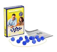 Juego de Ajedrez Magnético, Juego de Estrategia en Mesita con 20 Piezas Magnéticas y Cordón Ajustable, Juegos Portátiles Educativos de Damas para Niños y Adultos, Reuniones Familiares, Viajes