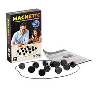 Juego de Ajedrez Magnético, Juego de Estrategia en Mesita con 20 Piezas Magnéticas y Cordón Ajustable, Juegos Portátiles Educativos de Damas para Niños y Adultos, Reuniones Familiares, Viajes