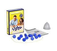 Juego de ajedrez magnético portátil con imán para viajes y camping. Con 20-40 piedras magnéticas como regalo para niños de 9 a 14 años. Incluye juego de rompecabezas en formas geométricas.