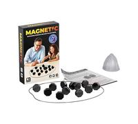 Juego de ajedrez magnético portátil con imán para viajes y camping. Con 20-40 piedras magnéticas como regalo para niños de 9 a 14 años. Incluye juego de rompecabezas en formas geométricas.