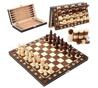Juego de Ajedrez Magnetico Viaje, Tablero de Magnetic Chess Game 3 en 1, Chess Board Plegable 29 x 29 cm, ablero de ajedrez para Fiestas, Actividades Familiares, Gran compañero de Viaje.