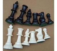 Juego de ajedrez, Piezas de ajedrez de plástico, Juego Completo de ajedrez, 77 mm, Ideal para hogar, Escuela y Oficina