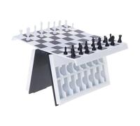 Juego de ajedrez plegable amigable, diseño innovador con tablero similar a un libro, compactos de peso ligero, juego para interiores y exteriores, diversión social, estilos de libro innovadores, juego