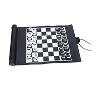 Juego de ajedrez plegable enrollable de 32 piezas de ajedrez para adolescentes, juegos de viaje de todos los niveles