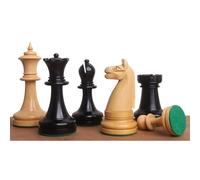 Juego de ajedrez reproducido por American Chess Company de la década de 1900 - Solo Piezas de ajedrez - Ébano y boj - Rey de 3,9 Pulgadas