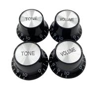 Juego de ajustadores profesionales de guitarra eléctrica, tono negro, aluminio, poliestireno, consistente, Lespaul L P, guitarras eléctricas, ajustadores de sombrero de seda