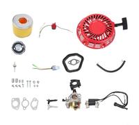 Juego de ajuste de motor para Honda GX340 GX420 con carburador de montaje de arranque de retroceso y filtro de aire para mantenimiento de compresores y bombas